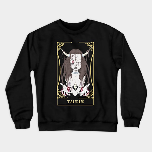 taurus zodiac sign Crewneck Sweatshirt by marko0z